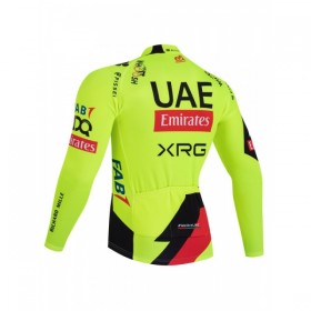 Wielershirt 2026 UAE TEAM EMIRATES XRG Lange Mouw Geel