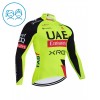 Wielershirt 2026 UAE TEAM EMIRATES XRG Lange Mouw Geel Kids