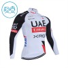 Wielershirt 2026 UAE TEAM EMIRATES XRG Lange Mouw Wit Kids