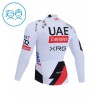 Wielershirt 2026 UAE TEAM EMIRATES XRG Lange Mouw Wit Kids