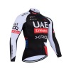 Wielershirt 2026 UAE TEAM EMIRATES XRG Lange Mouw Zwart
