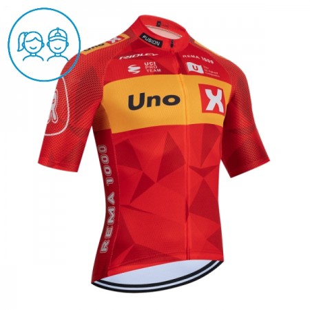 Wielershirt 2026 Uno-X Mobility Rood Kids