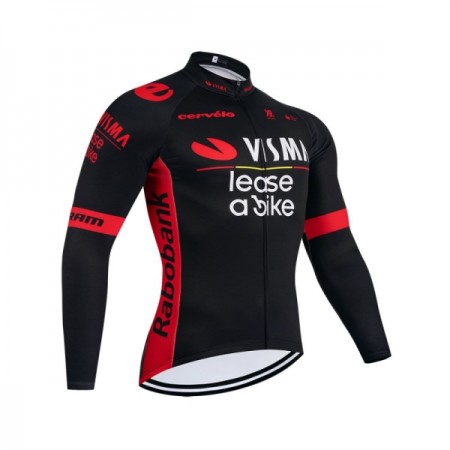 Wielershirt 2026 Visma Lease A Bike Lange Mouw Zwart