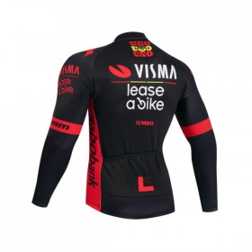 Wielershirt 2026 Visma Lease A Bike Lange Mouw Zwart