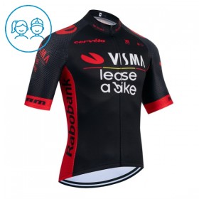Wielershirt 2026 Visma Lease A Bike Zwart Kids