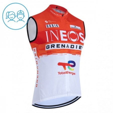 Fietsvest 2026 INEOS Grenadiers Rood Kids Fietsvest 2026 INEOS Grenadiers Rood Kids