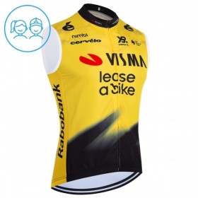 Fietsvest 2026 Visma Lease A Bike Geel Kids