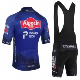 Set Fietsshirt + Korte Koersbroek 2026 Alpecin Premier Tech Blauw