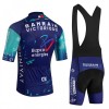 Set Fietsshirt + Korte Koersbroek 2026 Bahrain Victorious Blauw