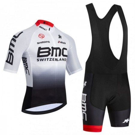 Set Fietsshirt + Korte Koersbroek 2026 BMC Switzerland Wit Set Fietsshirt + Korte Koersbroek 2026 BMC Switzerland Wit
