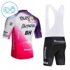 Set Fietsshirt + Korte Koersbroek 2026 Burgos Burpellet BH Rood Kids