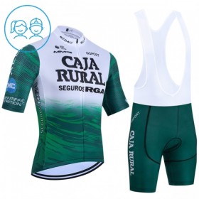 Set Fietsshirt + Korte Koersbroek 2026 Caja Rural Seguros RGA Groente Kids