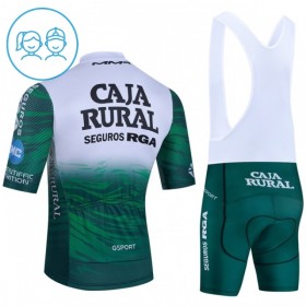 Set Fietsshirt + Korte Koersbroek 2026 Caja Rural Seguros RGA Groente Kids