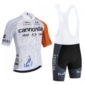 Set Fietsshirt + Korte Koersbroek 2026 Cannondale Wit