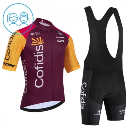 Set Fietsshirt + Korte Koersbroek 2026 Cofidis Rood Kids Set Fietsshirt + Korte Koersbroek 2026 Cofidis Rood Kids