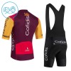 Set Fietsshirt + Korte Koersbroek 2026 Cofidis Rood Kids