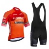 Set Fietsshirt + Korte Koersbroek 2026 Euskaltel Euskadi Oranje