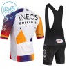 Set Fietsshirt + Korte Koersbroek 2026 INEOS Grenadiers Colombia Champion Wit Kids