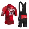 Set Fietsshirt + Korte Koersbroek 2026 Lotto Intermarche Rood