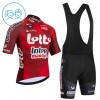 Set Fietsshirt + Korte Koersbroek 2026 Lotto Intermarche Rood Kids