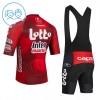 Set Fietsshirt + Korte Koersbroek 2026 Lotto Intermarche Rood Kids