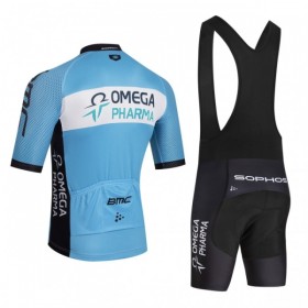 Set Fietsshirt + Korte Koersbroek 2026 Omega Pharma Blauw