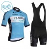 Set Fietsshirt + Korte Koersbroek 2026 Omega Pharma Blauw Kids