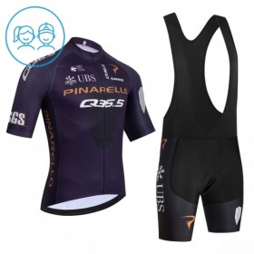 Set Fietsshirt + Korte Koersbroek 2026 Q36.5 Zwart Kids