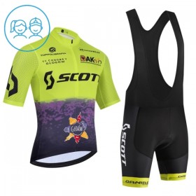 Set Fietsshirt + Korte Koersbroek 2026 Scott Groente Kids