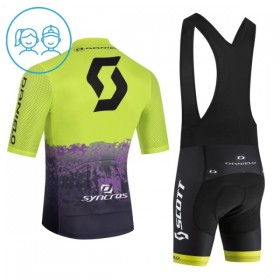 Set Fietsshirt + Korte Koersbroek 2026 Scott Groente Kids