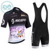 Set Fietsshirt + Korte Koersbroek 2026 Scott Zwart Kids