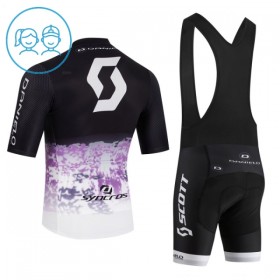 Set Fietsshirt + Korte Koersbroek 2026 Scott Zwart Kids
