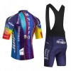Set Fietsshirt + Korte Koersbroek 2026 Solution Tech NIPPO Rali Blauw