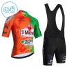 Set Fietsshirt + Korte Koersbroek 2026 St Michel Oranje Kids Set Fietsshirt + Korte Koersbroek 2026 St Michel Oranje Kids