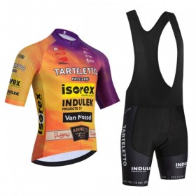 Set Fietsshirt + Korte Koersbroek 2026 Tarteletto Isorex Geel