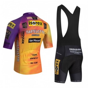 Set Fietsshirt + Korte Koersbroek 2026 Tarteletto Isorex Geel