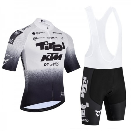 Set Fietsshirt + Korte Koersbroek 2026 Tirol KTM Wit Set Fietsshirt + Korte Koersbroek 2026 Tirol KTM Wit