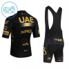 Set Fietsshirt + Korte Koersbroek 2026 UAE TEAM EMIRATES XRG Geel Kids