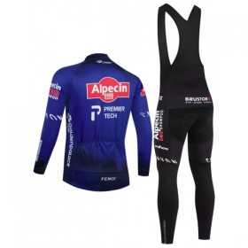 Set Fietsshirt Lange Mouw + Lange Koersbroek 2026 Alpecin Premier Tech Blauw