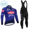 Set Fietsshirt Lange Mouw + Lange Koersbroek 2026 Alpecin Premier Tech Blauw Kids
