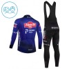Set Fietsshirt Lange Mouw + Lange Koersbroek 2026 Alpecin Premier Tech Blauw Kids