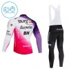 Set Fietsshirt Lange Mouw + Lange Koersbroek 2026 Burgos Burpellet BH Rood Kids