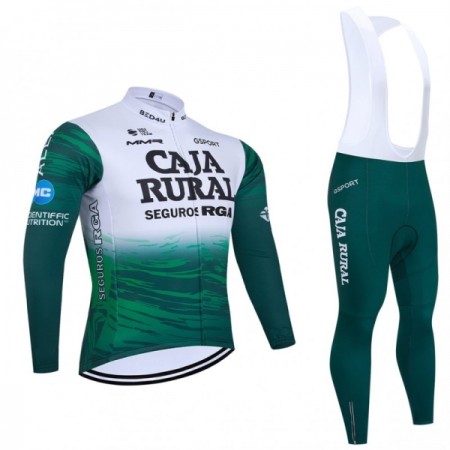 Set Fietsshirt Lange Mouw + Lange Koersbroek 2026 Caja Rural Seguros RGA Groente Set Fietsshirt Lange Mouw + Lange Koersbroek 2026 Caja Rural Seguros RGA Groente