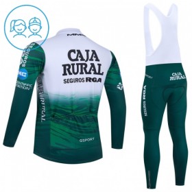 Set Fietsshirt Lange Mouw + Lange Koersbroek 2026 Caja Rural Seguros RGA Groente Kids