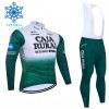 Set Fietsshirt Lange Mouw + Lange Koersbroek 2026 Caja Rural Seguros RGA Winter Thermal Fleece Groente Set Fietsshirt Lange Mouw + Lange Koersbroek 2026 Caja Rural Seguros RGA Winter Thermal Fleece Groente