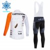 Set Fietsshirt Lange Mouw + Lange Koersbroek 2026 Cannondale Winter Thermal Fleece Wit