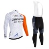 Set Fietsshirt Lange Mouw + Lange Koersbroek 2026 Cannondale Wit