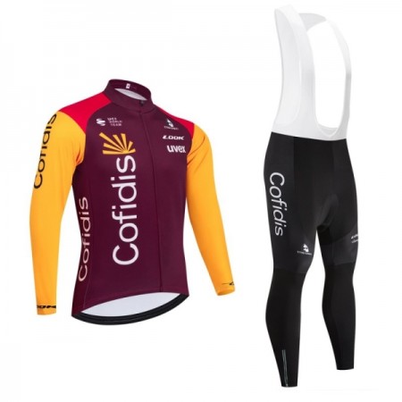 Set Fietsshirt Lange Mouw + Lange Koersbroek 2026 Cofidis Rood Set Fietsshirt Lange Mouw + Lange Koersbroek 2026 Cofidis Rood