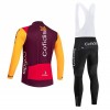 Set Fietsshirt Lange Mouw + Lange Koersbroek 2026 Cofidis Rood