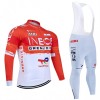 Set Fietsshirt Lange Mouw + Lange Koersbroek 2026 INEOS Grenadiers Rood